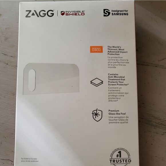 NIB Zagg Invisible Shield cover for Samsung Z Flip 3: screen protector - Picture 4 of 5